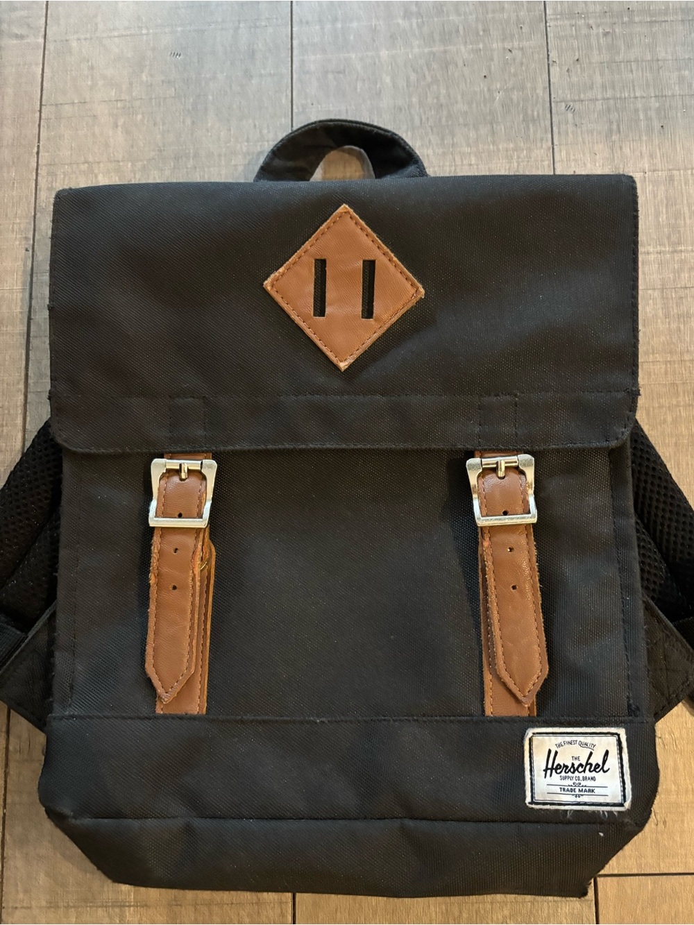 2 for $10- Herschel Supply Company Black & Tan  Heritage Mini Backpack